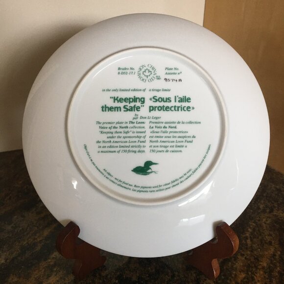 2/$40 Voice of the North Decorative Plate 'Keeping Them Safe' Don Li-Leger - Picture 9 of 10